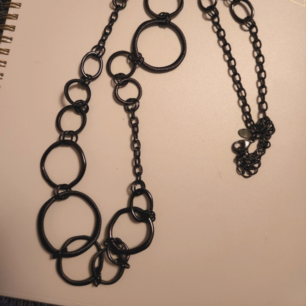 Bronze-Like Long Necklace by Lia Sophia